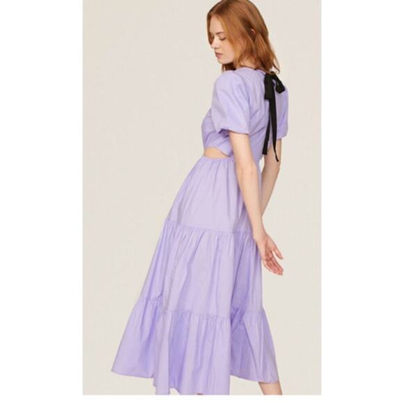 Peter Som Collective Cutout Midi Dress 10 - Picture 3 of 13